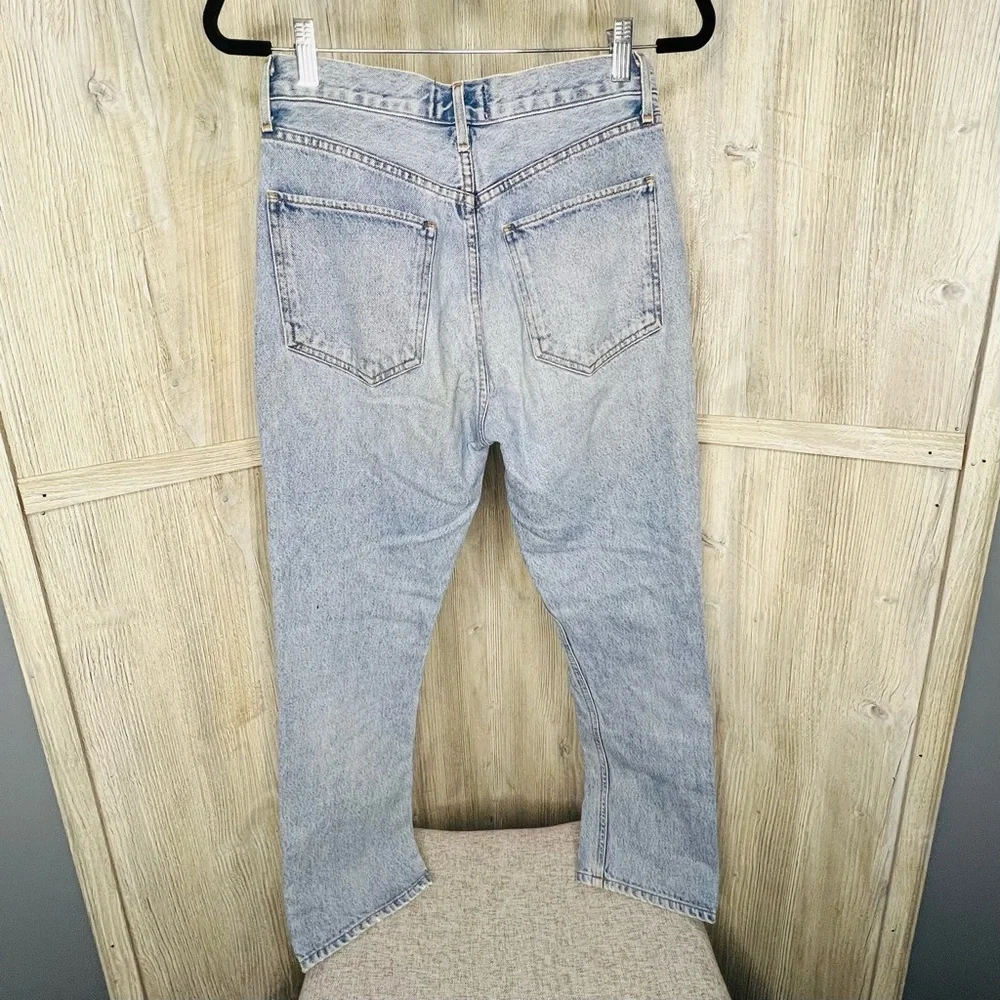 Agolde Riley High Rise Straight Crop Jeans - Picture 7 of 9